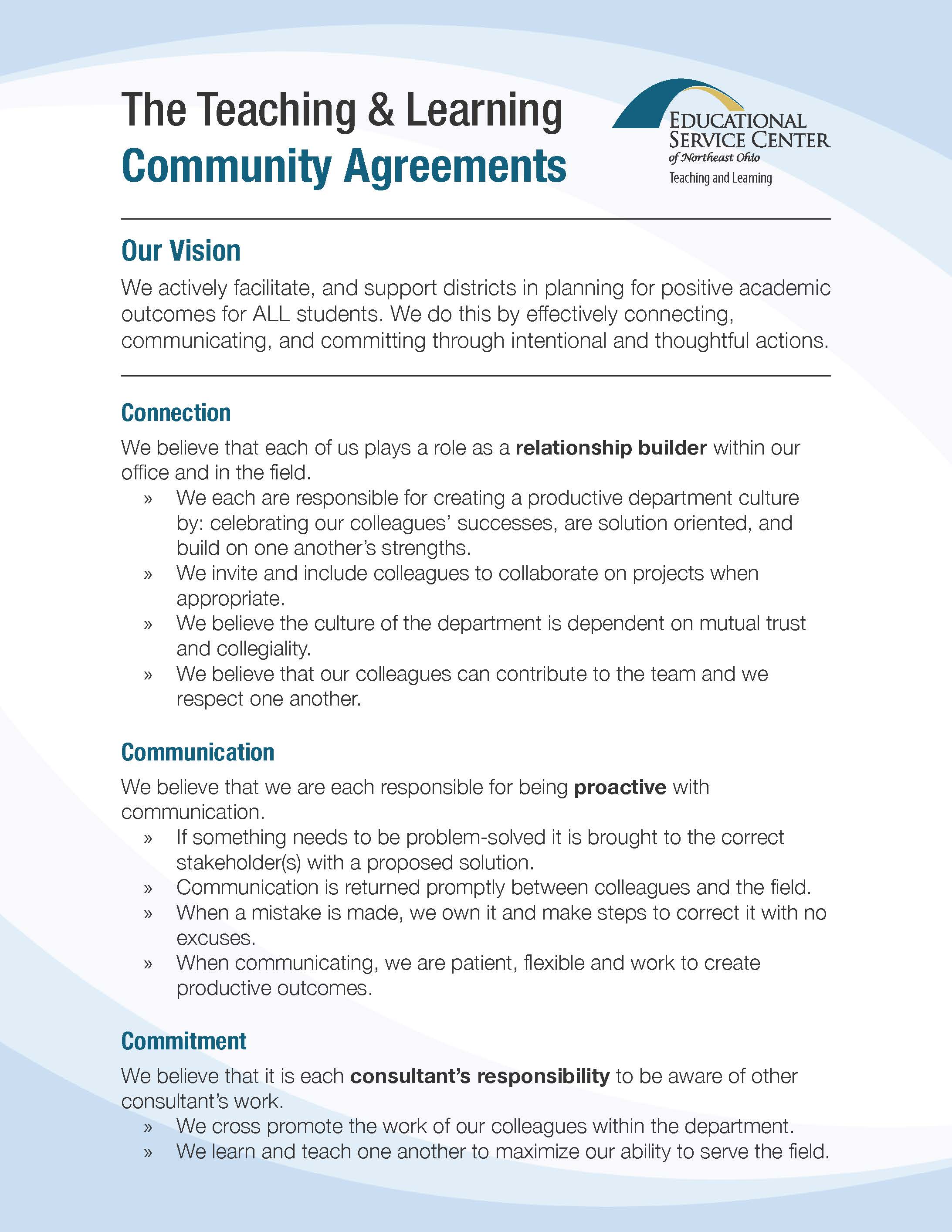 T&L Community Agreements