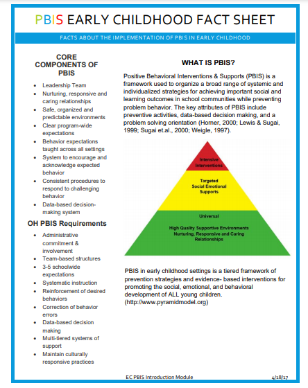 PBIS Fact Sheet 2